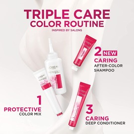 L’Oreal ParisExcellence Creme Triple Protection Hair Color, Light Reddish Brown (Warmer) [6RB] 1 Each (Pack of 3)