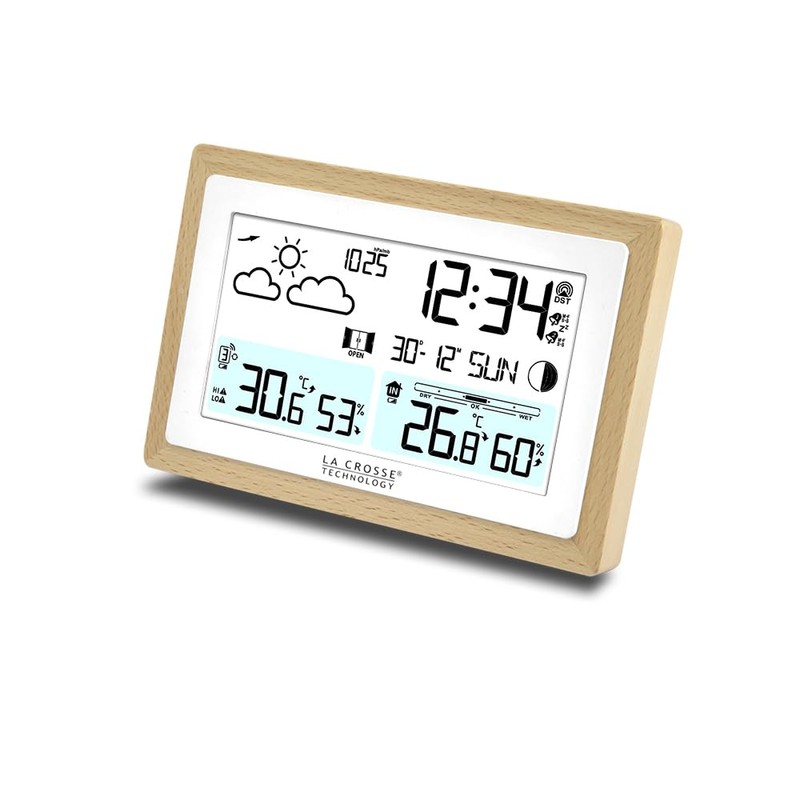 La Crosse Technology WS6282 Weather Station with Wooden Contour