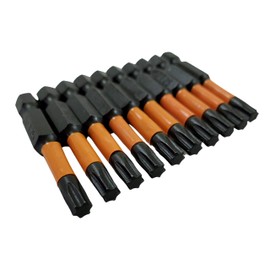ORANGE TORNADO 10 Pack T25 2" Impact Rated Screw bits