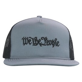 Hold Fast Kerusso We The People - Faith Family Freedom - One Size Fits Most - Grey Cotton - Men's Everyday Baseball Cap with Adjustable Mesh Back