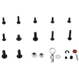 OVNSHVN 500 Pieces RC Car Screws Kit M3 Hexagonal Screws Nut Case Buckle RC Repair Tool Kit for Arrma 1/8-1/16 RC Cars