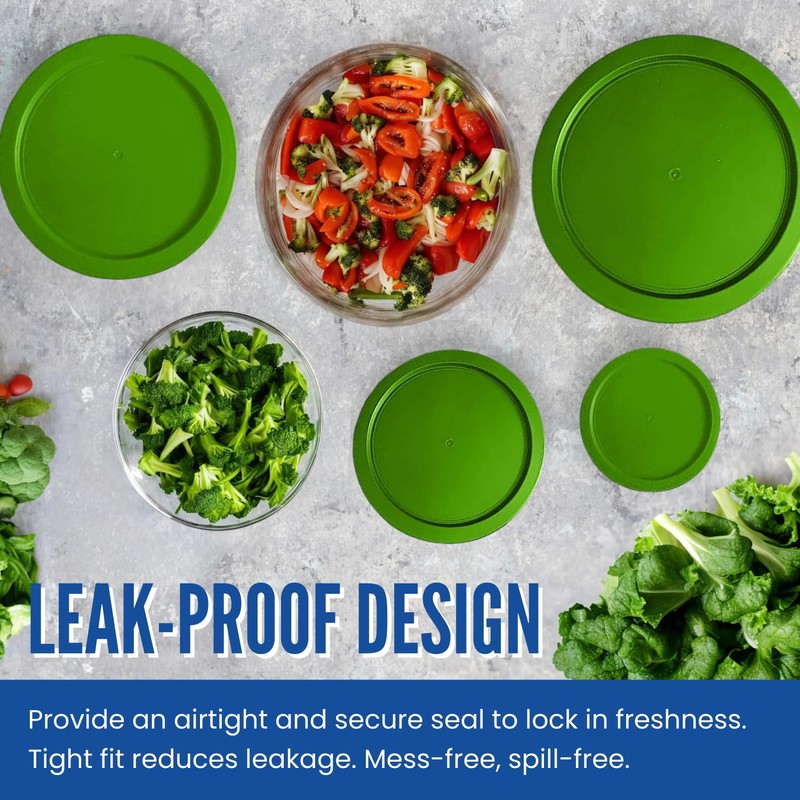 Replacement Lids for Pyrex Glass Foood Storage Containers Containers Round
