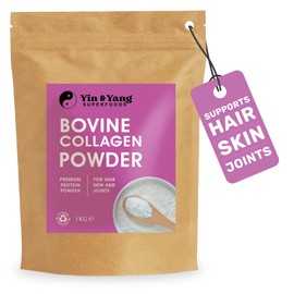 Yin & Yang Superfoods Collagen Powder 1kg | Supports Skin, Hair, Nails & Joints | High Strength Bovine Collagen Peptides Powder | Pure Hydrolysed Collagen Protein Supplement for Women & Men