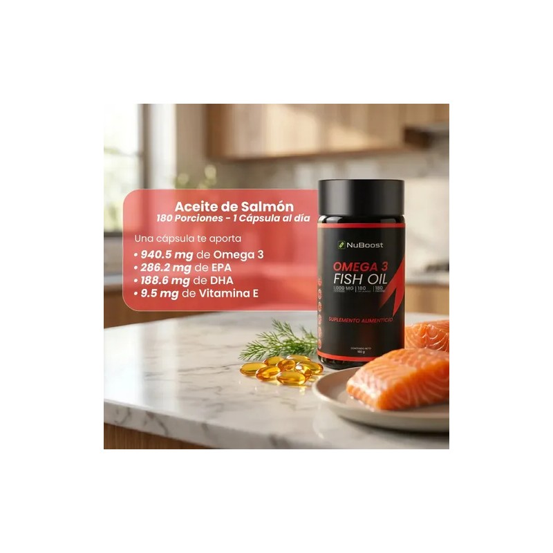Aceite De Salmon Omega 3 1000mg Con Epa Y Dha