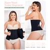 MERYOSZ Waist Trainer Corset Zipper Tummy Control Shapewear Breathable Waist