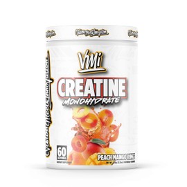VMI Sports Creatine Monohydrate Powder Muscle Mass – Strength – Size – Power | 5 Grams per Serving (60 Servings, Peach Mango Rings)