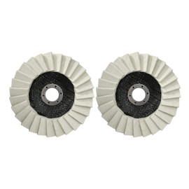 Wool Felt Flap Polishing Disc,Thicken Polishing Wheel Pad, Grinder Buffing Felt Flap Discs Polishing Wheel for Car Waxing, Metal Polishing, Woodworking, Jewelry & Glass Finishing(Corrugated)