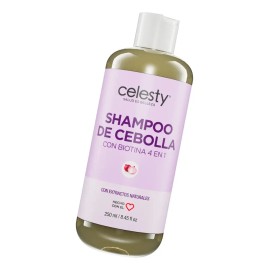 Shampoo De Cebolla Con Biotina 4 En 1 Sin Sal Celesty® 250ml