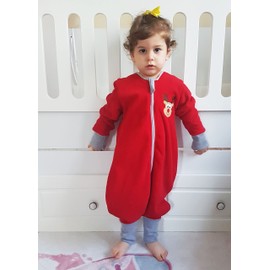 YORNİ, Nakışlı, Uzun Kollu, Oeko-TEX Mikro Polar, Bebek Çocuk Uyku Tulumu, Unisex, TOG 2 (6-18ay)