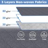 Fab Totes 6 Pack Clothes Storage, Foldable Thik Fabric Blanket