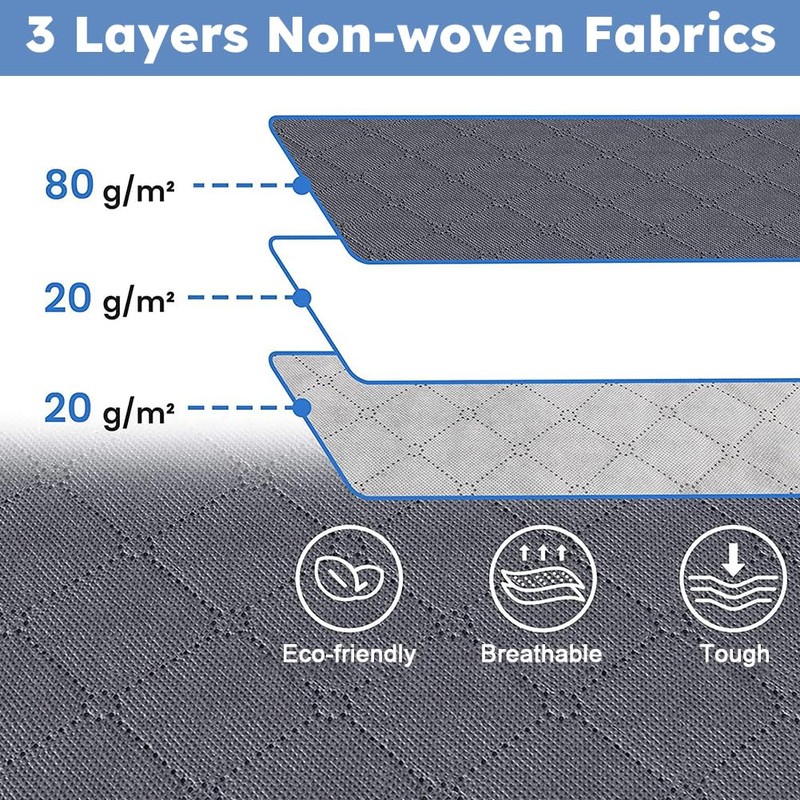 Fab Totes 6 Pack Clothes Storage, Foldable Thik Fabric Blanket