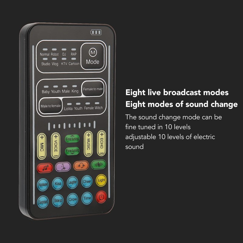 Voice Changer Set, PC 450mah 5V Multifunctional Portable Voice Changer