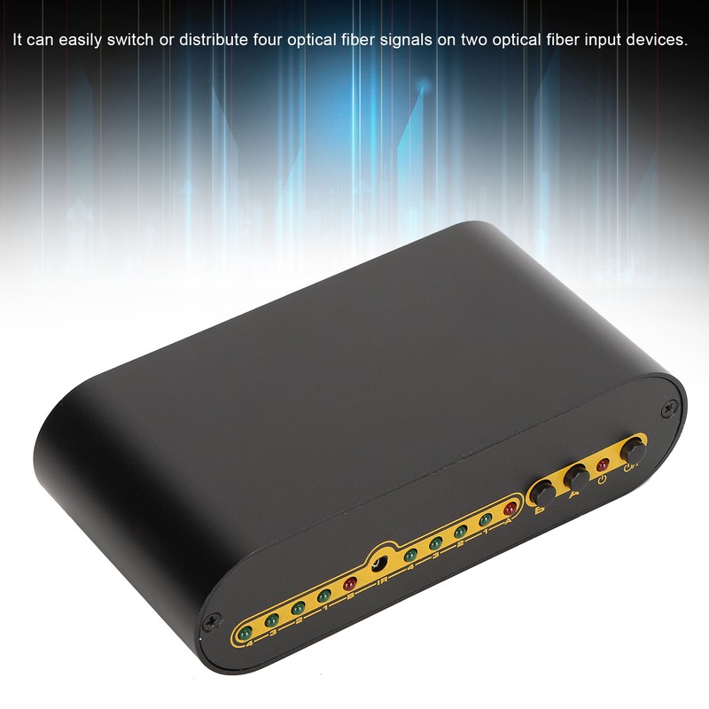SPDIF Digital Optical Audio Matrix 4x2 Switch Switcher Splitter with