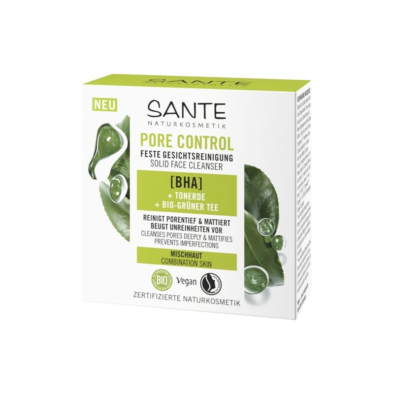 SANTE Naturkosmetik Pore Control Solid Face Cleanser - 60 g