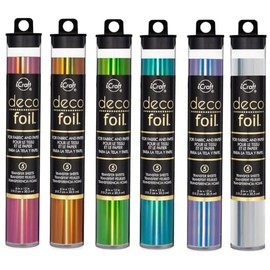 Deco Foil - Transfer Sheets - "Fairytale" - Enchanted Rose, Peach Princess, Lilly Pad, Glass Slipper, Prince Periwinkle, Iridescent