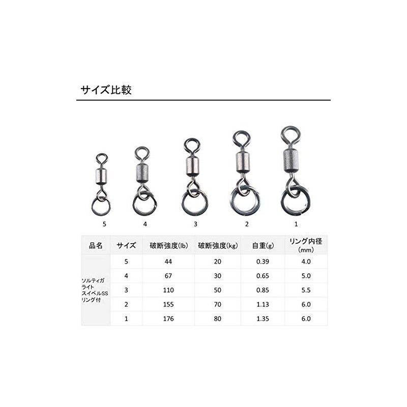 DAIWA Soltiga Light Swivel SS Ring 5