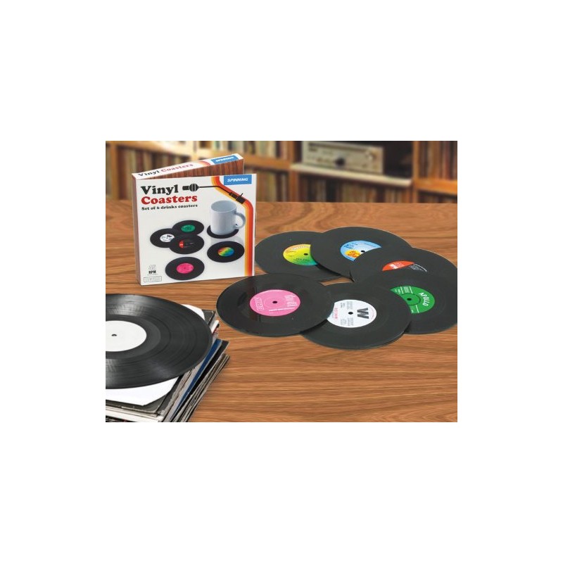 Vinyl Coasters "Record" (Set of 6) Coaster