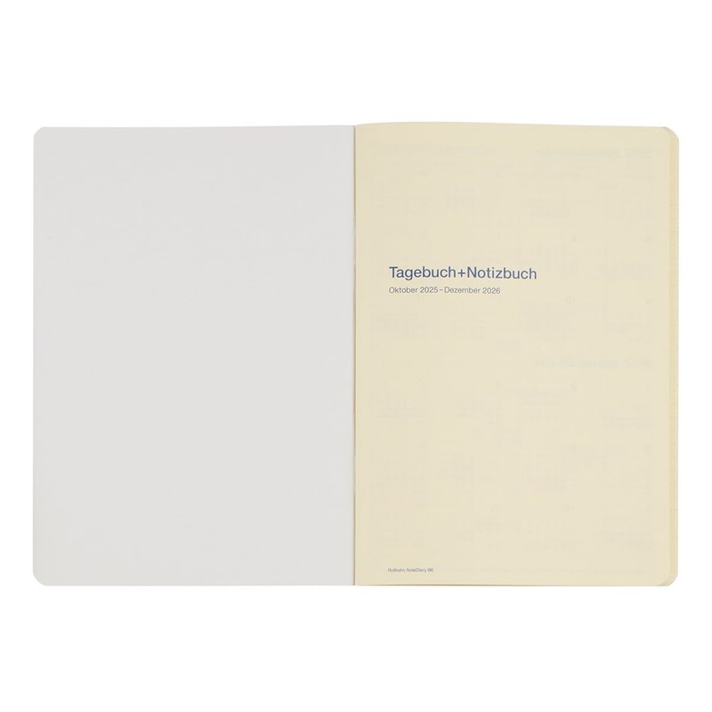 DELFONICS Notebook 2026 Edition/Starts October 2025, Rollbahn Note Diary Animal