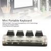 Programmable Keypad USB 4 Keys Mini Portable Mechanical Keyboard HID