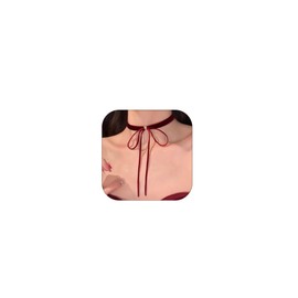 ALRNBY Bow Necklace for Women Black Red Choker Velvet Choker Lace Choker Y2k Jewelry Ribbon Cord Choker (Red Velvet)