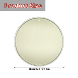 Vintage Round Tin Welcome To My Home Sign Retro Metal Sign Suitable For Home - Multi-Purpose For Indoor/Outdoor Use Plaque 8x8 Inch