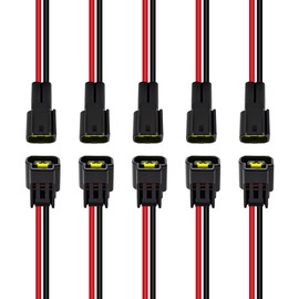 WOODGUILIN 2 Pin Waterproof Connector Male and Female Electrical Connector