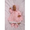 Knitting Pattern for Babies Matinee Jacket, Dress, Bonnet and Bootees,