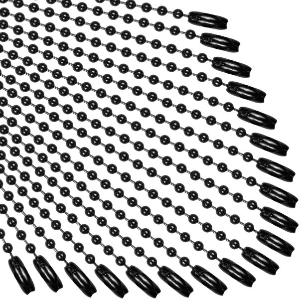 SANNIX 100Pcs Ball Beads Chain, Metal Hanging Chains 4.72 Inch