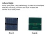 sourcing map Mini Solar Panel Cell 3V 125mA 0.375W 52mm