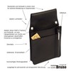 Professional Leather Waiter's Bag for Waiter's Wallet, Waiter's Holster Black