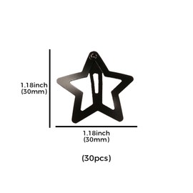 30pcs Star Hair Clips for Women,Cute Metal Snap Star Hairpins Hair Clips Side Barrettes Hairs Grip Hair Accessories Headwear,Suitable for long and short curly hair, wavy straight hair, thick hair