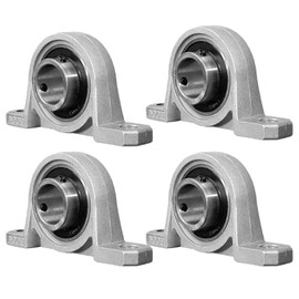 Bztzhm Set of 4 Ball Bearing Block, Flange Bore, Pillow Block Bearing Unit, 20 mm Pillow Block Bearing Set, Pillow Block Bearing 20 mm, 20 mm Flange Bearing, Flange Bore, Car Self Adjust Centre