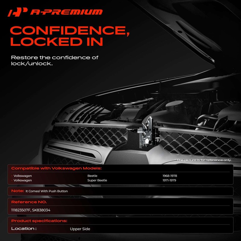 A-Premium Hood Latch Lock Front Upper Hood Lock Catch