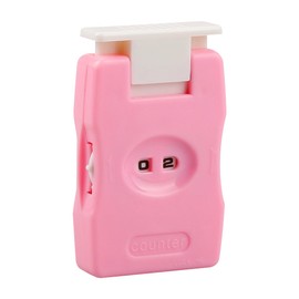 Lotsdonxia Plastic Knitting and Crochet Counter, Manual Stitch and Row Counter Tool for Home and Travel Use（Pink）