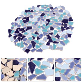 Supplies Mosaic Tiles Irregular Mosaic Tiles 200g Ceramic Mosaic Broken Tiles Glass Mosaic Tiles Stained Glass kit Tiles Irregular DIY Mosaic Supplies DIY Mosaic Outdoor