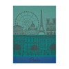 Le Jacquard Francais 22745 Tea Towel Paris Panorama Jardin 80