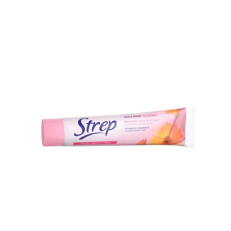 Strep - Crema Depilatoria Viso & Bikini, Azione Extra Delicata,