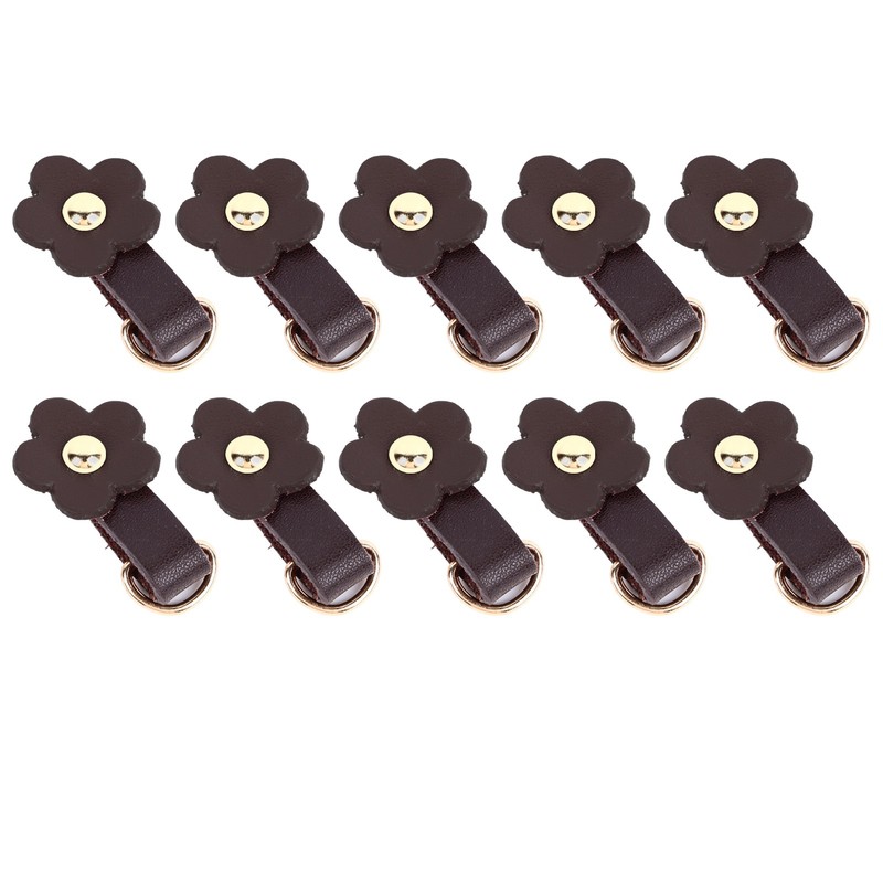 10 Sets Leather D Rings for Purse Genuine Leather Undamaged