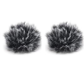 HUIKKJP Pin Microphone Windmuff, Pin Microphone, Windscreen, Noise Reduction, Microphone, Accessories, Loudspeaker, Pack of 2 (1 cm)