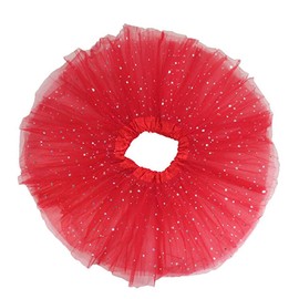 SOIMISS Girls Tutu Skirt Tulle Glitter Star Princess Ballet Dress Ballet Dance Dress Birthday Party Costume for Toddler Girls Kid Purple, red, Medium