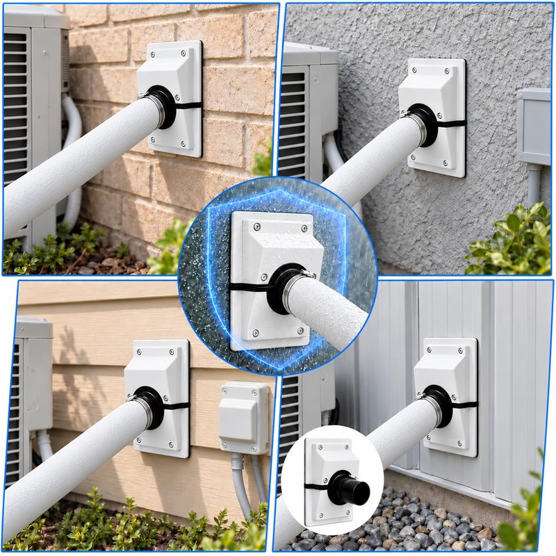 HVAC Wall Penetration & Line-Set Cover Kit