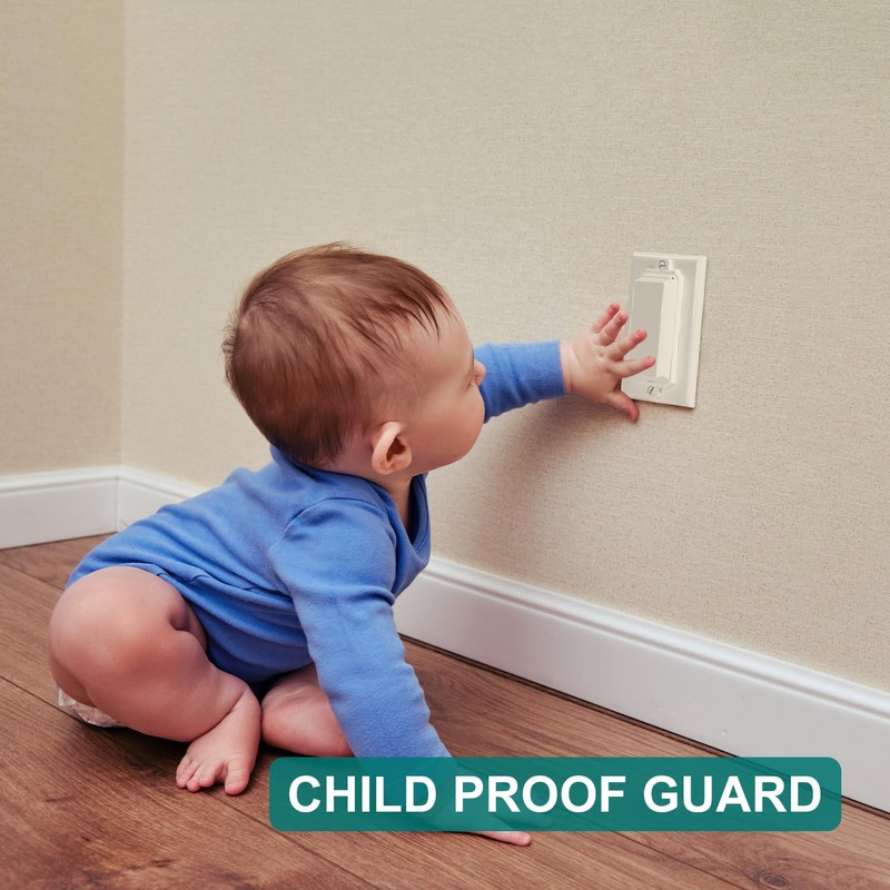 CLYMENE Light Switch Cover Guard, Child Proof Wall Switch Cover