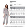 WiWi Womens Pajamas Set Sleepwear Loungewear Long Sleeve Pajama Sets