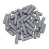 sourcing map 50pcs Rubber End Caps 3mm(1/8") ID Vinyl PVC