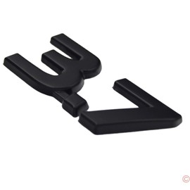 Metal Blackout 3.7 Fender Side Boot Emblem Badge Decal for Infiniti Q50 Q60 Q70 QX70 2014 2015 2016