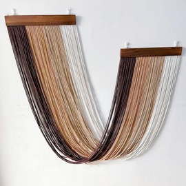 Gfgift Large Macrame Wall Hanging Nature Cotton,Boho Macrame Tapestry, Woven Tassel Yarn Tapestry, Above Bed Wall Decor for Bedroom, Macrame Wall Decor (Dark brown, Mixed colors)