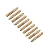 sourcing map Double Ended Screws (M4x25mm) 20pcs, Hanger Bolts Carbon Steel Self-Tapping Double Sided Screws - for Home Repairs
