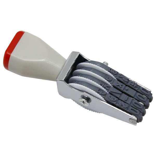 EATAKWARD 4 Digit Number Stamp,Adjustable Digit Rubber Changeable Number Stamp