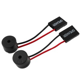 AXLIZER 2PCS PC Motherboard Internal Speaker, Computer Motherboard Built-in Speaker, Alarm Buzzer, Black, 2.36 Inch, Wired, Mono, 1 Watt, Plastic, Limited Warranty