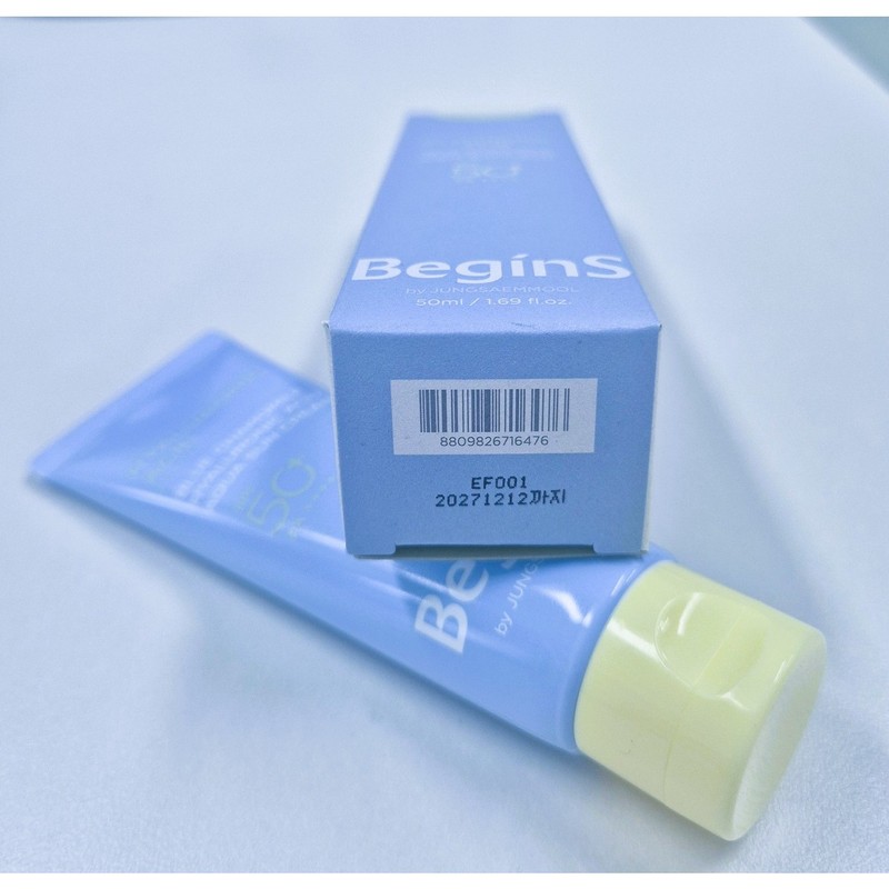 비긴스 바이 정샘물 블루 캐모마일 히알루론 수분 선 크림 세트,